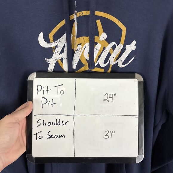 Ariat Sweater Womens Size XL Blue Casual Pullover Hoodie Sweatshirt NWT - Picture 6 of 6